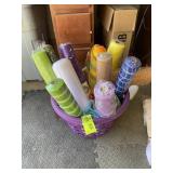 LARGE GROUP OF BOW/WREATH MAKING MATERIAL, METALLI