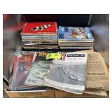 TOTE WITH MISC NASCAR RELATED MEMORABILIA, RACE PR