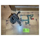 PAIR OF VINTAGE APPLE PEELERS, ONE BY GOODELL CO