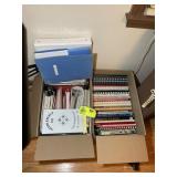 TWO BOXES OF SEWING RELATED BOOKS AND PATTERNS