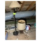 GROUP OF MISC LAMPS, FLOOR LAMP 56 IN, TABLE LAMP
