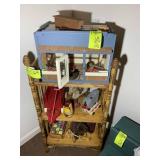 HOME MADE DOLL HOUSE, APPROX 15 IN X 10 IN X 12 IN