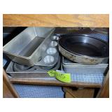 GROUP OF CAKE PANS AND MUFFIN TINS