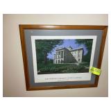 FRAMED AND MATTED PRINT OF THE NORTH CAROLINA STAT