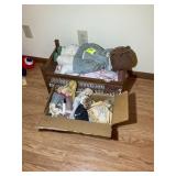 GROUP INCLUDING MISC DOLLS, DOLL CRADLE, ETC