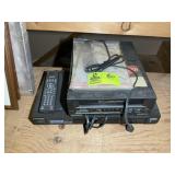 EMERSON AC/DC VHS PLAYER, AND SAMSUNG DVD PLAYER