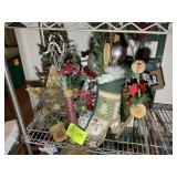 GROUP OF CHRISTMAS Dï¿½COR, DEER, STAR, SMALL TREE