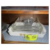 GROUP OF MISC FIRE-KING BAKING DISHES