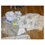 GROUP OF TABLE CLOTHS AND PLACEMATS