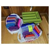 GROUP OF PLASTIC PENCIL BOXES