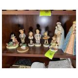 GROUP OF SMALL FIGURINES, SOME MARKED W-GERMANY