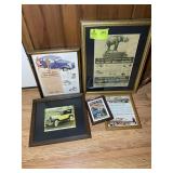 GROUP OF FRAMED AND MATTED PRINTS, 6 IN X 8 IN UP