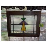 FRAMED STAINED GLASS TYPE DECORATIVE WINDOW [PLAST