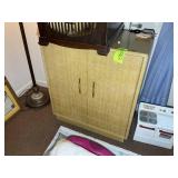 VINTAGE TWO DOOR CABINET, 28 IN X 16 IN X 32 IN WI