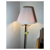 BRASS COLOR FLOOR LAMP, APPROX 65 IN TALL
