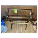 WOODEN QUILT RACK, APPROX 24 IN LONG X 25 IN TALL