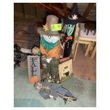 GROUP OF FALL Dï¿½COR, WITCH 36 IN, SCARCROW 34 IN T