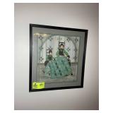 FRAMED WALL PRINT, 20 IN X 21 IN