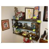 3 TIER WOODEN WALL SHELF, NO CONTENTS, 40 IN X 12