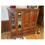 6 DOOR 2 DRAWER ENTERTAINMENT CENTER, APPROX 55 IN