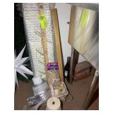 GROUP OF MISC CRAFTING ITEMS, TWINE, YARD STICK, R