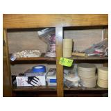 GROUP OF CRAFTING ITEMS, BROWN BOXES, CORD MAKER A
