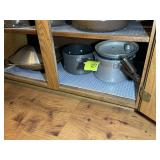BOTTOM SHELF UNDER MICROWAVE, MISC POTS, PRESSURE
