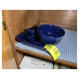 GROUP OF BLUE FIESTAWARE, 4 PCS
