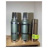 GROUP INCLUDING TWO VINTAGE ALADDIN/STANLEY THERMO