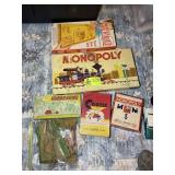GROUP OF VINTAGE GAMES, WHIPLASH, MONOPOLY, HURRY