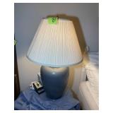 BLUE TABLE LAMP, 29 IN TALL
