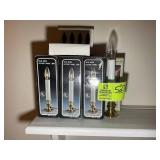 GROUP OF ELECTRIC CANDLE LAMPS