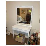 ONE DRAWER WOODEN VANITY, 36 IN X 18 IN X 68 IN, N