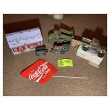 GROUP INCLUDING CAST IRON, TRUCK, TRAIN AND CAR, M