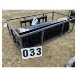 New Unused 2026 Mower King Skid steer angle broom,