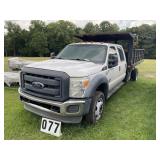 2012 Ford F550 12ft electric dump