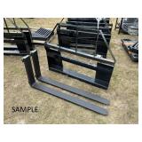 New Unused 2026 Mower King Skid Steer Forks SA, A