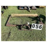 3PT Homemade yard roller, metal frame