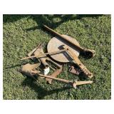 Group of Plow parts, tine, marking wheel, PTO, Sh
