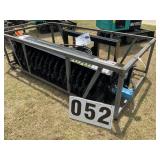 New Unused 2026 Mower King Skid steer angle broom,