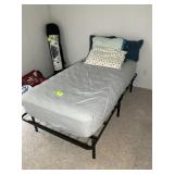 TWIN SIZE FOLDING METAL BED FRAME
