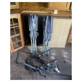 BIKE RACK AND FOLDING CHAIRS
