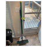 PUSH BROOM, REGULAR BROOM AND DUSTPAN
