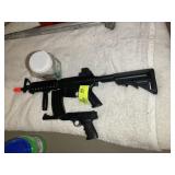GROUP INCLUDING METAL SWORD AND RED SHEATH AND PLA