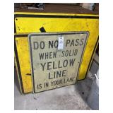 GROUP OF ROAD SIGNS, APPROXIMATELY 24' X 30' AND 3
