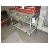 METAL ROLLING TABLE, 33' X 18' X 34'
