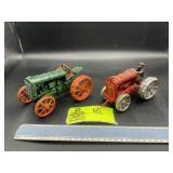 FORDSON STEEL WHEELS, REPAINT ORANGE AND GREEN, AN