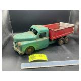 STRUCTO BIG SIZE 10 WHEEL DUMP, GREEN AND RED, RUS