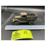 SMALL CAST IRON STAKE RACK TRUCK