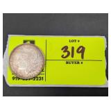 MORGAN SILVER DOLLAR, 1880, NO MINT MARK